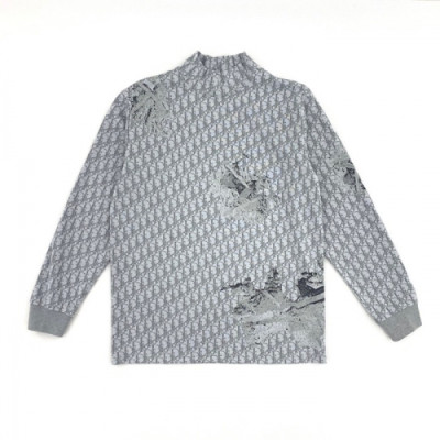 [디올]Dior 2020 Mens Logo Casual Cotton Tshirts - 디올 2020 남성 로고 캐쥬얼 코튼 긴팔티 Dio0641x.Size(s - l).그레이