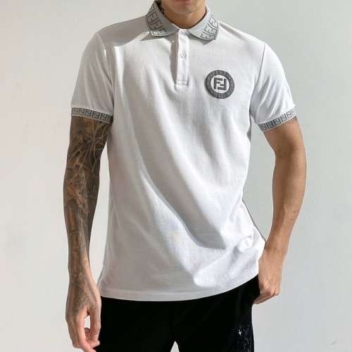 [펜디]Fendi 2020 Mens Logo Casual Short Sleeved Polo Tshirts - 펜디 2020 남성 로고 캐쥬얼 폴로 반팔티 Fen0717x.Size(m - 2xl).화이트