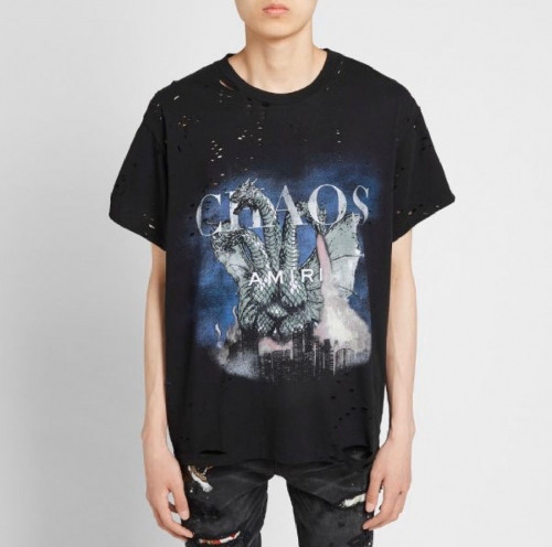 Amiri 2020 Mm/Wm Logo Cotton Short Sleeved Tshirts - 아미리 2020 남/녀 로고 코튼 반팔티 Ami0091x.Size(s - xl).블랙