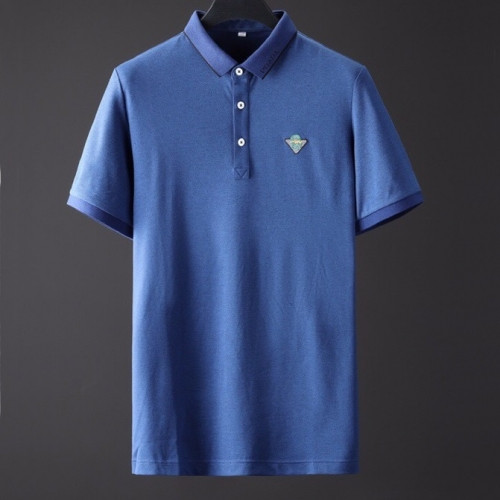 [프라다]Prada 2020 Mens Basic Logo Silket Short Sleeved Polo Tshirts  - 프라다 2020 남성 베이직 로고 실켓 폴로 반팔티 Pra01056x.Size(m - 3xl).블루