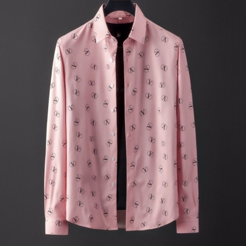 Valentino 2020 Mens Logo Casual Cotton Shirts - 발렌티노 2020 남성 로고 캐쥬얼 코튼 셔츠 Val0407x.Size(m - 3xl).핑크
