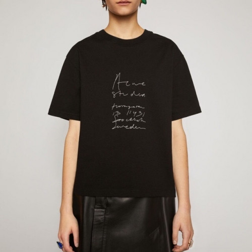 Acne Studios Womens Short Sleeved Tshirt - 아크네 스튜디오 여성 로고 코튼 반팔티 Acn73x