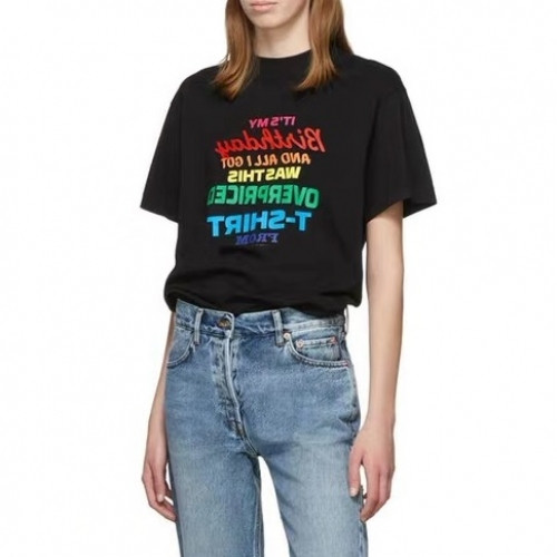 [베트멍]Vetements 2020 Mm/Wm Printing Logo Cotton Short Sleeved Oversize Tshirts - 베트멍 2020 남/녀 프린팅 로고 코튼 오버사이즈 반팔티 Vet0078x.Size(xs - l).블랙