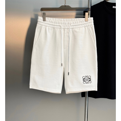 로에베 남성 캐쥬얼 화이트 반바지 - Loewe Mens White Half-pants - loe0245x