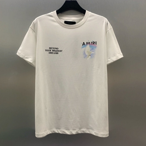 Amiri 2020 Mm/Wm Logo Cotton Short Sleeved Tshirts - 아미리 2020 남/녀 로고 코튼 반팔티 Ami0094x.Size(s - xl).화이트