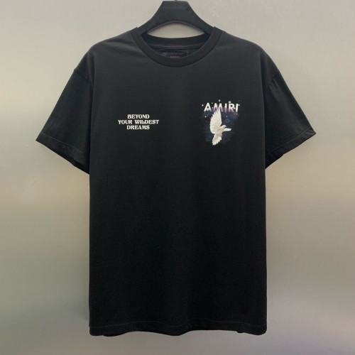 Amiri 2020 Mm/Wm Logo Cotton Short Sleeved Tshirts - 아미리 2020 남/녀 로고 코튼 반팔티 Ami0095x.Size(s - xl).블랙