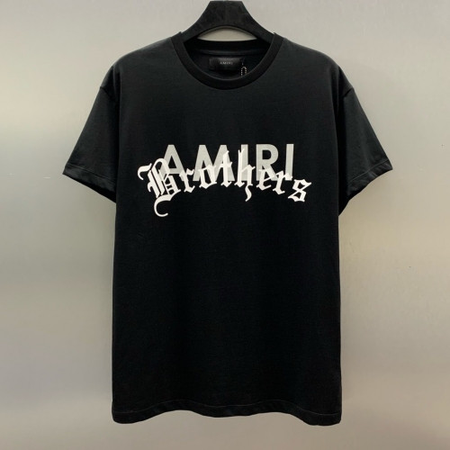 Amiri 2020 Mm/Wm Logo Cotton Short Sleeved Tshirts - 아미리 2020 남/녀 로고 코튼 반팔티 Ami0095x.Size(s - xl).블랙