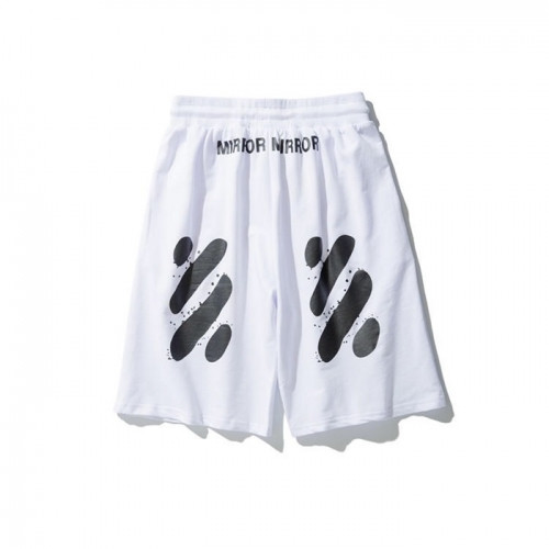 [오프화이트]Off white 2020 Mens Logo Casual Training Half Pants - 오프화이트 2020 남성 캐쥬얼 로고 트레이닝 반바지 Off0434x.Size(m - 2xl).화이트