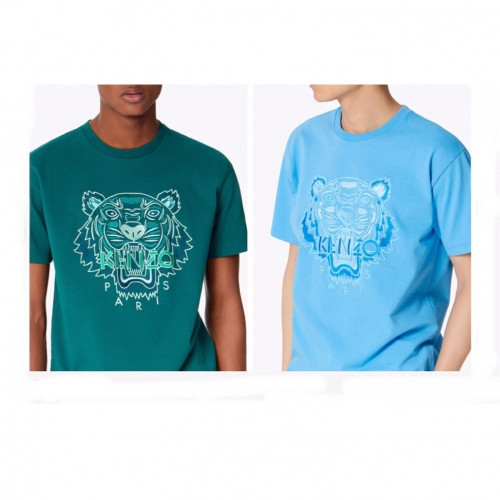 [겐조]Kenzo 2020 Mm/Wm Tiger Cotton Short Sleeved Tshirts - 겐조 2020 남/녀 타이거 캐쥬얼 코튼  반팔티 Ken0114x.Size(s - 2xl).2컬러(그린/블루)