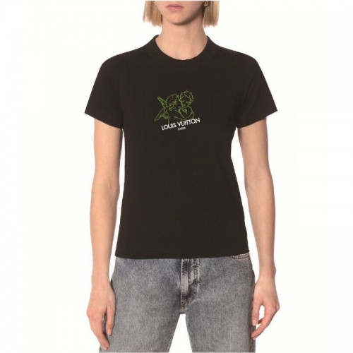 Louis vuitton 2020 Mm/Wm Logo Silket Short Sleeved Tshirts - 루이비통 2020 남/녀 로고 실켓 반팔티 Lou01904x.Size(s - xl).블랙