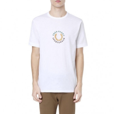 Fredperry 2020 Mens Business Cotton Short Sleeved Tshirt - 프레드페리 2020 남성 신상 비지니스 코튼 반팔티 Fre0019x.Size(s - xl).화이트