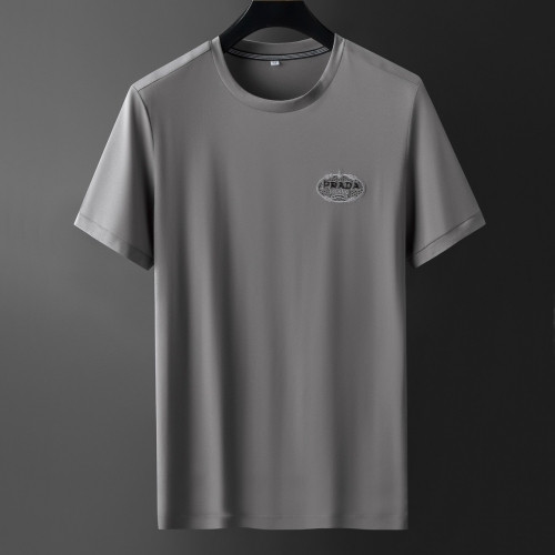 [프라다]Prada 2020 Mens Basic Logo Silket Short Sleeved Tshirts  - 프라다 2020 남성 베이직 로고 실켓 반팔티 Pra01085x.Size(m - 3xl).그레이