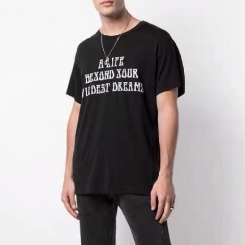 Amiri 2020 Mm/Wm Logo Cotton Short Sleeved Tshirts - 아미리 2020 남/녀 로고 코튼 반팔티 Ami0099x.Size(s - xl).블랙