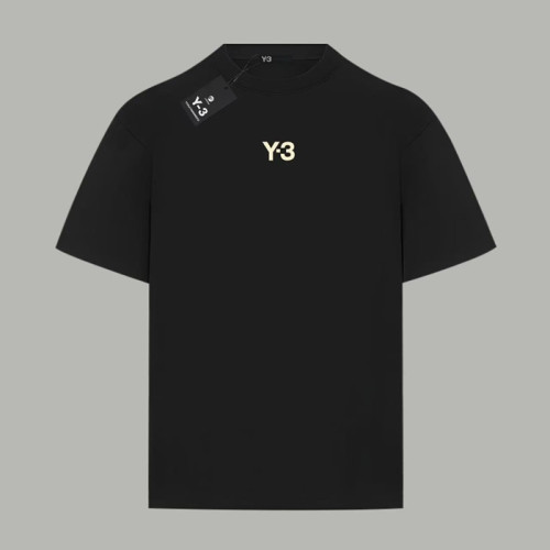 Y-3 Mens Logo Basic Cotton Short Sleeved Tshirts - 요지야마모토 남성 로고 베이직 코튼 반팔티 Y3/0102x.Size(xs - l).블랙