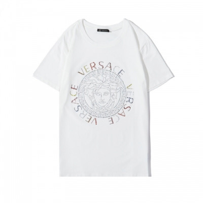 [베르사체]Versace 2020 Mens Logo Silket Short Sleeved Tshirts - 베르사체 2020 남성 메두사 실켓 반팔티 Ver0664x.Size(s - 2xl).화이트