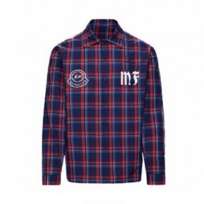 Moncler 2020 Mens Check Cotton Tshirts - 몽클레어 2020 남성 체크 코튼 셔츠 Moc01758x.Size(l - 3xl).네이비