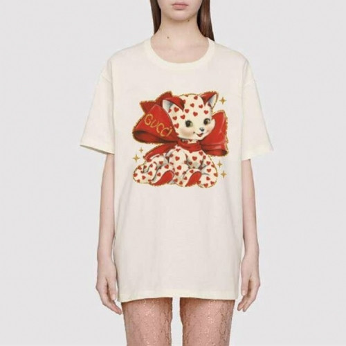 [매장판]Gucci 2020 Mm/Wm Logo Cotton Short Sleeved Tshirts - 구찌 2020 남/녀 로고 코튼 반팔티 Guc02861x.Size(xs - l).아이보리