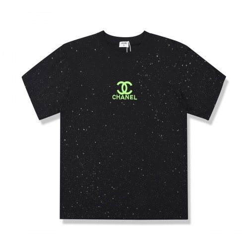 [샤넬]Chanel 2020 Mm/Wm 'CC' Logo Cotton Short Sleeved Tshirts - 샤넬 2020 남/녀 'CC'로고 코튼 반팔티 Cnl0593x.Size(s - xl).블랙