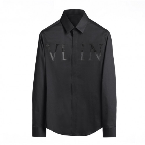 ]Valentino 2020 Mens Logo Casual Cotton Shirts - 발렌티노 2020 남성 로고 캐쥬얼 코튼 셔츠 Val0419x.Size(m - 3xl).블랙
