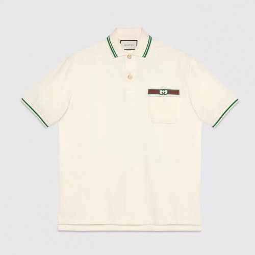 [매장판]Gucci 2020 Mens Logo Cotton Short Sleeved Polo Tshirts - 구찌 2020 남/녀 로고 코튼 폴로 반팔티 Guc02874x.Size(xs - xl).아이보리