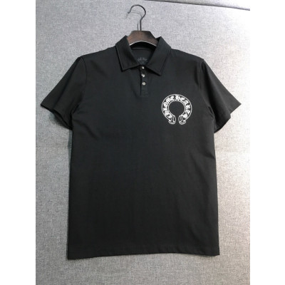 크롬하츠 남성 블랙 폴로 반팔티 - Chrom Hearts Mens Camel Short sleeved Tshirts - ch0228x