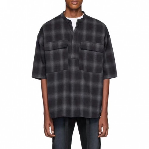 [피어오브갓]Fear of god 2020 Mens Minimal Short Sleeved Shirts  - 피어오브갓 2020 남성 미니멀 반팔 셔츠 Fea0176x.Size(xs - l).블랙