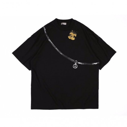 [샤넬]Chanel 2020 Mm/Wm 'CC' Logo Cotton Short Sleeved Tshirts - 샤넬 2020 남/녀 'CC'로고 코튼 반팔티 Cnl0601x.Size(m - l).블랙