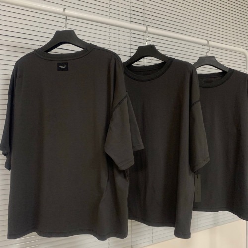 [피어오브갓]Fear of god 2020 Mm/Wm Minimal Cotton Short Sleeved Tshirts - 피어오브갓 2020 남/녀 미니멀 코튼 반팔티 Fea0185x.Size(s - xl).다크그레이