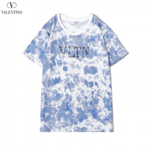 [발렌티노]Valentino 2020 Mens Logo Crew-neck Short Sleeved Tshirts - 발렌티노 2020 남성 로고 크루넥 반팔티 Val0424x.Size(m - 2xl).블루