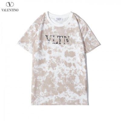 [발렌티노]Valentino 2020 Mens Logo Crew-neck Short Sleeved Tshirts - 발렌티노 2020 남성 로고 크루넥 반팔티 Val0425x.Size(m - 2xl).베이지