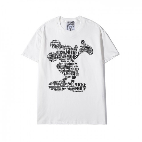 [모스키노]Moschino 2020 Mm/Wm Logo Cotton Short Sleeved Tshirts - 모스키노 2020 남자 로고 코튼 반팔티 Mos0100x.Size(s - 2xl).화이트