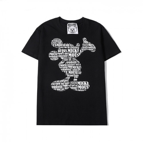 [모스키노]Moschino 2020 Mm/Wm Logo Cotton Short Sleeved Tshirts - 모스키노 2020 남자 로고 코튼 반팔티 Mos0101x.Size(s - 2xl).블랙