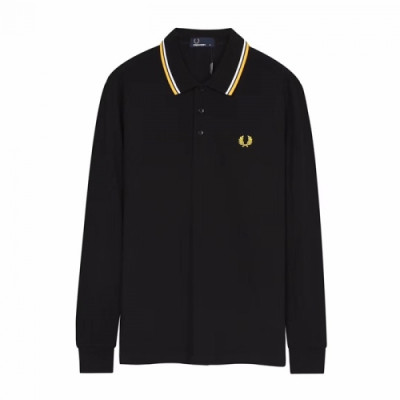 Fredperry 2020 Mens Cotton Polo Tshirts - 프레드페리 2020 남성 코튼 폴로 긴팔티 Fre0023x.Size(m - 2xl).블랙