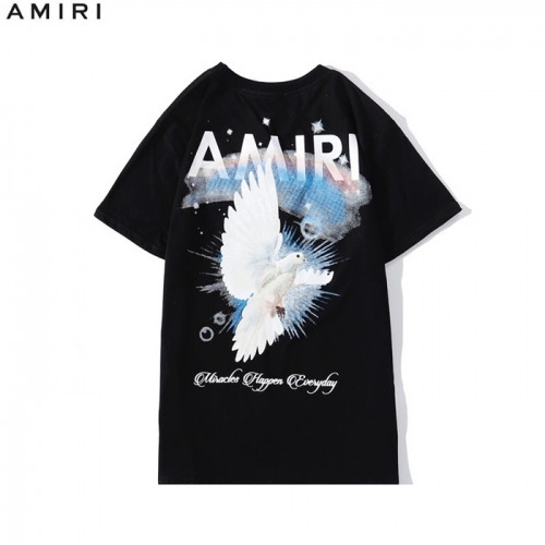Amiri 2020 Mm/Wm Logo Cotton Short Sleeved Tshirts - 아미리 2020 남/녀 로고 코튼 반팔티 Ami0106x.Size(s - 2xl).블랙