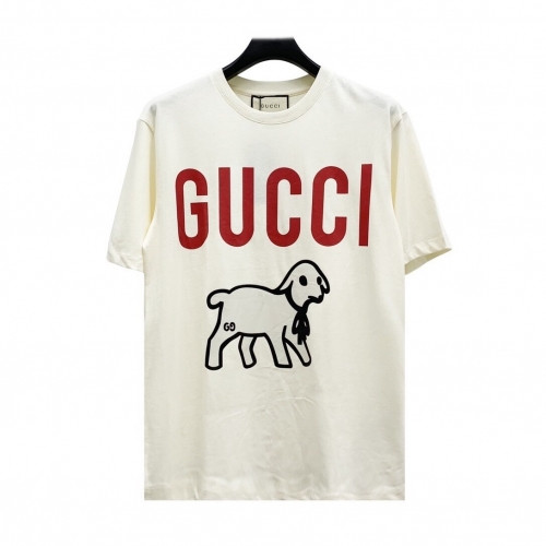 [매장판]Gucci 2020 Mm/Wm Logo Cotton Short Sleeved Tshirts - 구찌 2020 남/녀 로고 코튼 반팔티 Guc02986x.Size(xs - l).아이보리