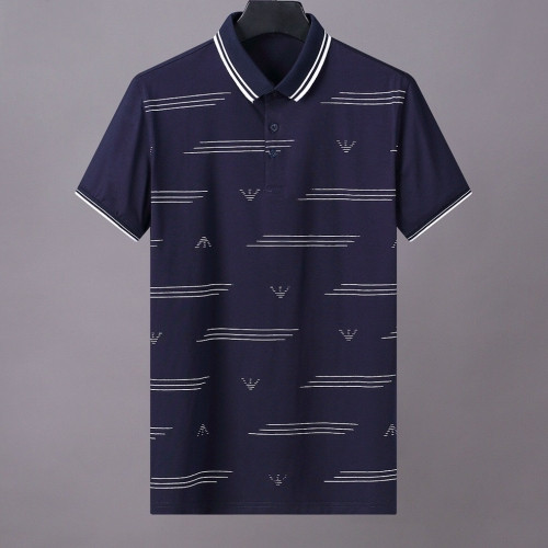 [알마니]Armani 2020 Mens Logo Silket Short Sleeved Tshirts - 알마니 2020 남성 로고 실켓 반팔티 Arm0730x.Size(m - 3xl).네이비