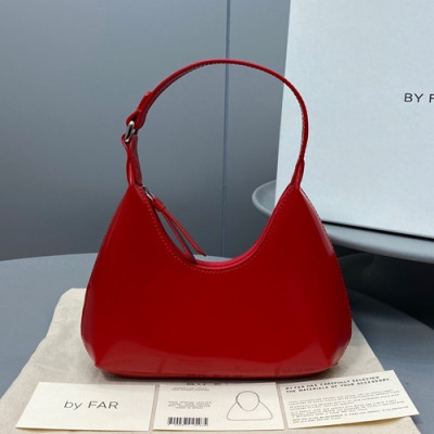 By Far 2020 Leather Tote Shoulder Bag,20cm - 바이 파 2020 레더 토트 숄더백 BYFB0075,20cm,레드