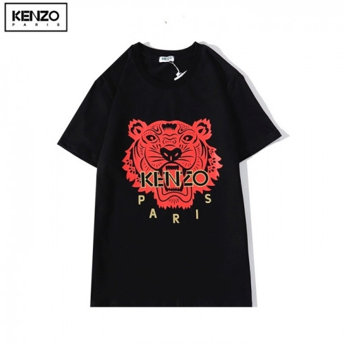 [겐조]Kenzo 2020 Mm/Wm Tiger Cotton Short Sleeved Tshirts - 겐조 2020 남/녀 타이거 캐쥬얼 코튼  반팔티 Ken0127x.Size(s - 2xl).블랙