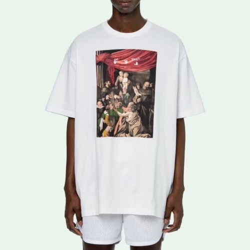 [오프화이트]Off-white 2020 Mm/Wm Printing Logo Crew - neck Cotton Short Sleeved Tshirts - 오프화이트 2020 남/녀 프린팅 로고 코튼 반팔티 Off0535x.Size(s - xl).화이트