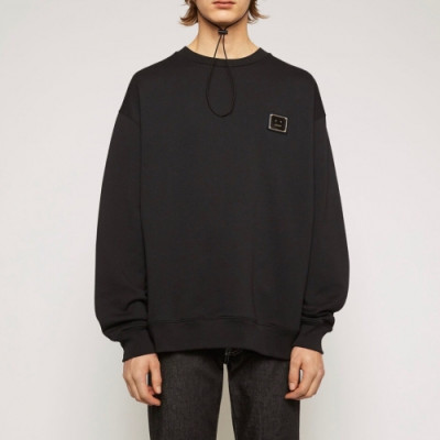 Acne 2020 Mm/Wm Logo Oversize Cotton Man-to-man - 아크네 2020 남/녀 로고 오버사이즈 코튼 맨투맨 Acn0087x.Size(s - xl).블랙