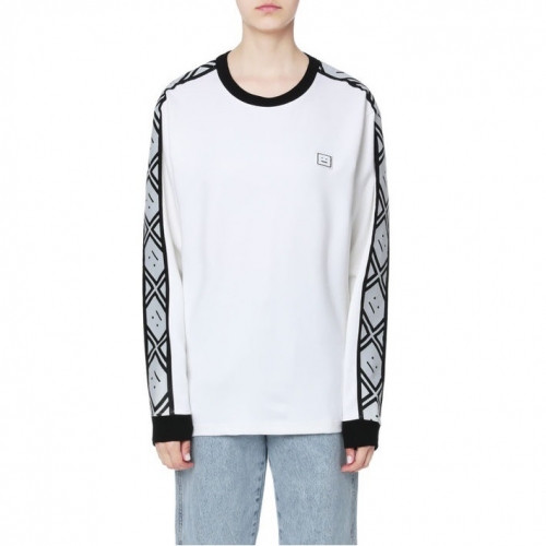 Acne 2020 Mm/Wm Logo Cotton Tshirts - 아크네 2020 남/녀 로고 코튼 맨투맨 Acn0088x.Size(xs - m).화이트
