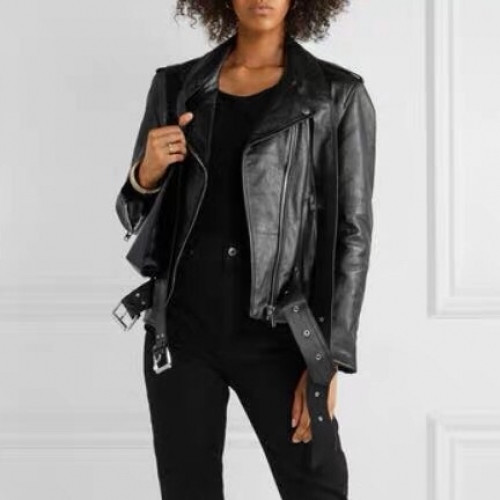 [알렉산더왕]Alexsander Wang 2020 Womens Leather Jacket - 알렉산더왕 2019 여성 가죽 자켓 Alw0133x.Size(s - xl).블랙