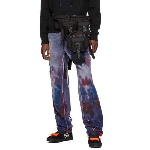 [오프화이트]Off-white 2020 Mens Logo Denim Jeans - 오프화이트 2020 남성 로고 데님 청바지 Off0552x.Size(29 - 40).블루