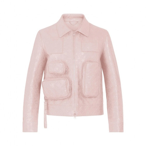 Fendi Unisex Trendy Monogram Leather Jacket - 펜디 남/녀 모노그램 가죽 자켓 - fen806x