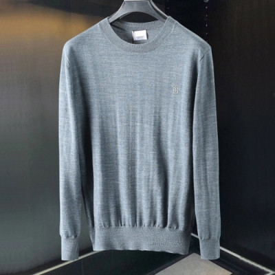 [버버리]Burberry 2020 Mens Logo Cashmere Sweaters - 버버리 2020 남성 로고 캐시미어 스웨터 Bur02926x.Size(m - 3xl).블루