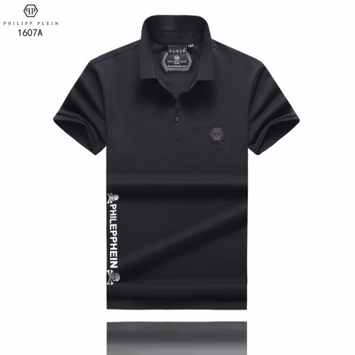 Philipp Plein Mens Logo Cotton Short Sleeved Polo Tshirts - 필립플레인 2020 남성 로고 코튼 폴로 반팔티 Phi0128x.Size(m - 3xl).블랙