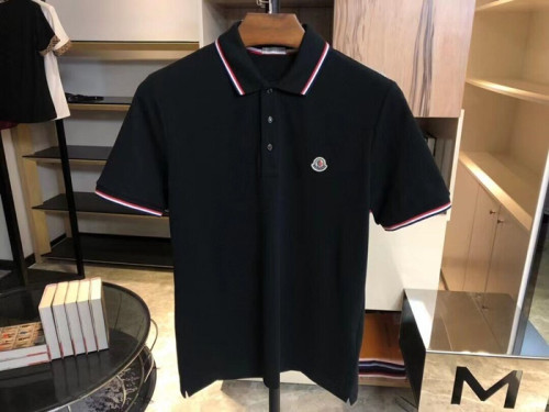 [매장판]Moncler 2022 Mens Logo Short Sleeved Polo Cotton Tshirts - 몽클레어 2022 남성 로고 코튼 폴로 반팔티 Moc01841x.Size(m - 3xl).블랙
