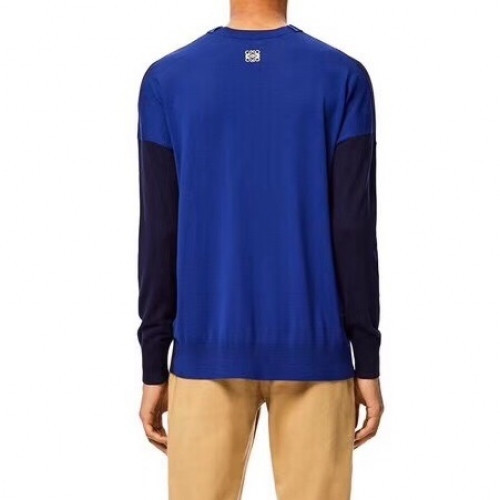 Loewe 2020 Mm/Wm Logo Crew-neck Wool Sweaters - 로에베 2020 남자 로고 크루넥 울 스웨터 Loe0294x.Size(m - 2xl).네이비