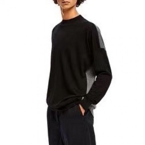 Loewe 2020 Mm/Wm Logo Crew-neck Wool Sweaters - 로에베 2020 남자 로고 크루넥 울 스웨터 Loe0296x.Size(m - 2xl).블랙