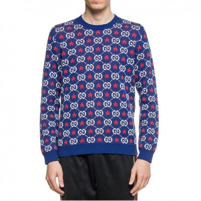 [구찌]Gucci 2020 Mm/Wm Casual Crew-neck Wool Sweaters - 구찌 2020 남/녀 캐쥬얼 크루넥 울 스웨터 Guc03065x.Size(s - l).블루